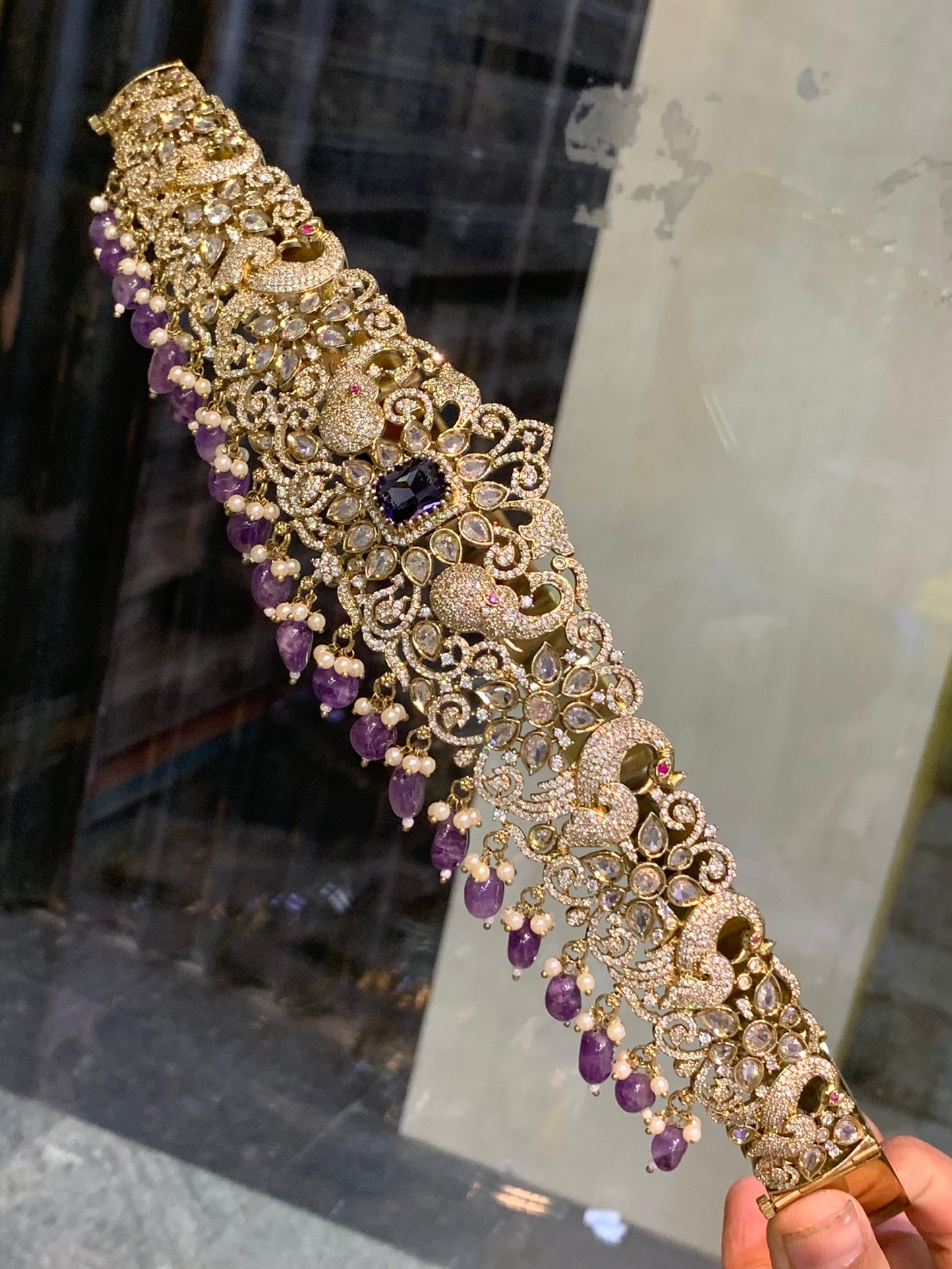 Grand Victorian Finish Hipbelt -New Motif Bridal Hipchain