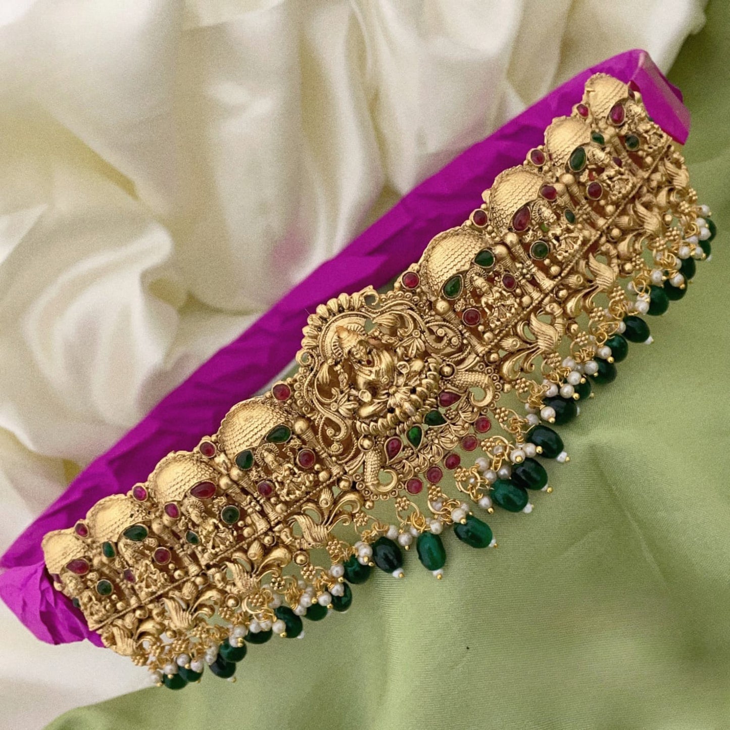 Lakshmi Hipbelt: Timeless Temple Jewelry Elegance for Bridal or Party Wear