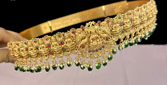 Lakshmi Hipbelt: Timeless Temple Jewelry Elegance for Bridal or Party Wear