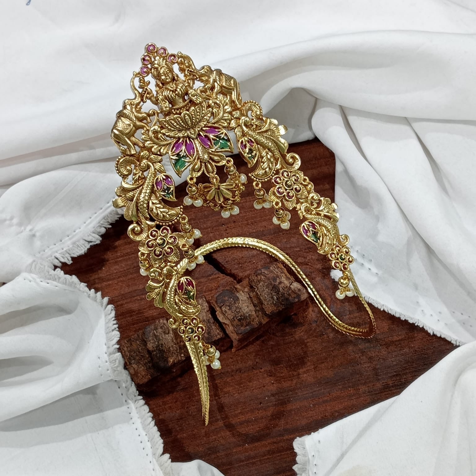 Temple Jewelry Single Nakshi Vanki/ BajuBand- Premium Quality