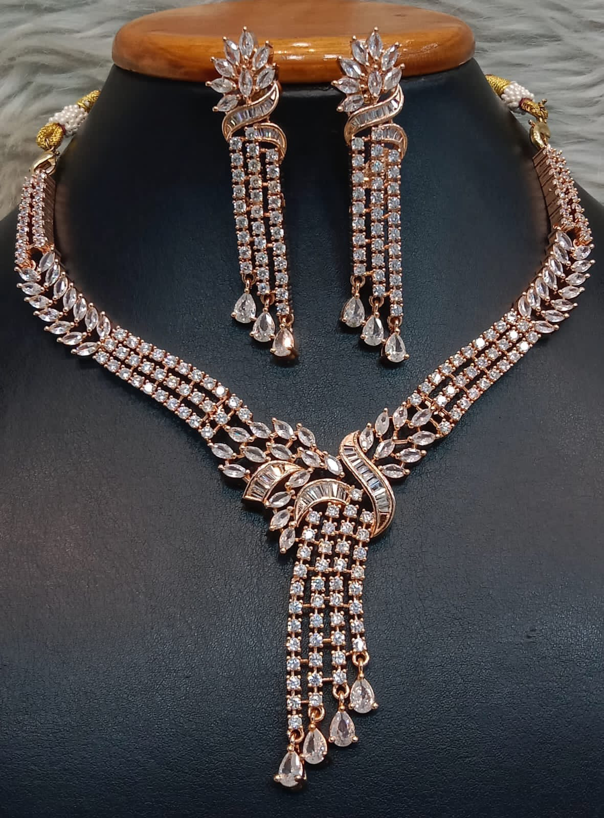 American diamond 2025 jewellery sets
