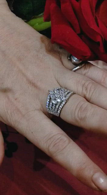 Elegant Adjustable Rings Designer American Diamond Jewelry