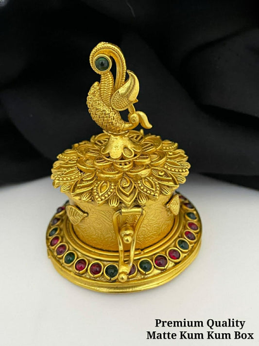 Peacock Sindoor Dabbi- Kumkum Box for You loved ones - Return Gifts