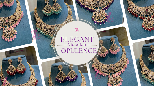 Bridal Victorian Opulence: #Elegant Cz Stone  Necklace with Elephant Motifs - #trendingjewelry