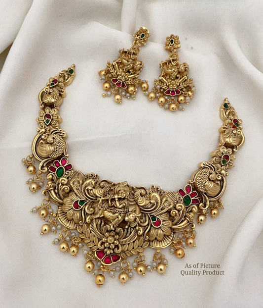 Latest Design Krishna Choker Necklace - Bridal