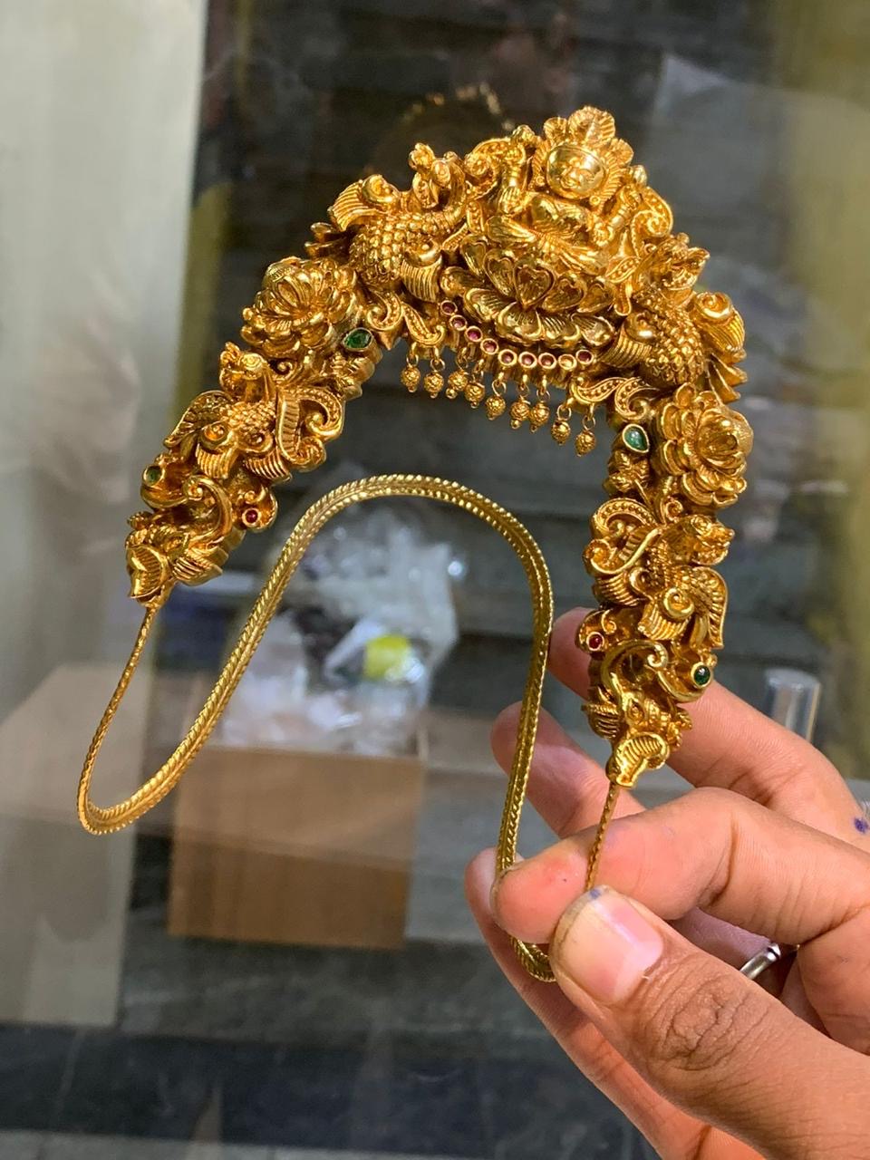 Traditional Nakshi Temple Jewelry Single Armlet -Adults Vanki/ BajuBand