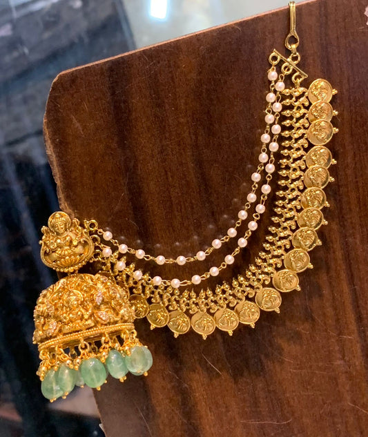 Premium Quality Bridal Lakshmi Jumki Maatal - Earrings with Chempaswaralu