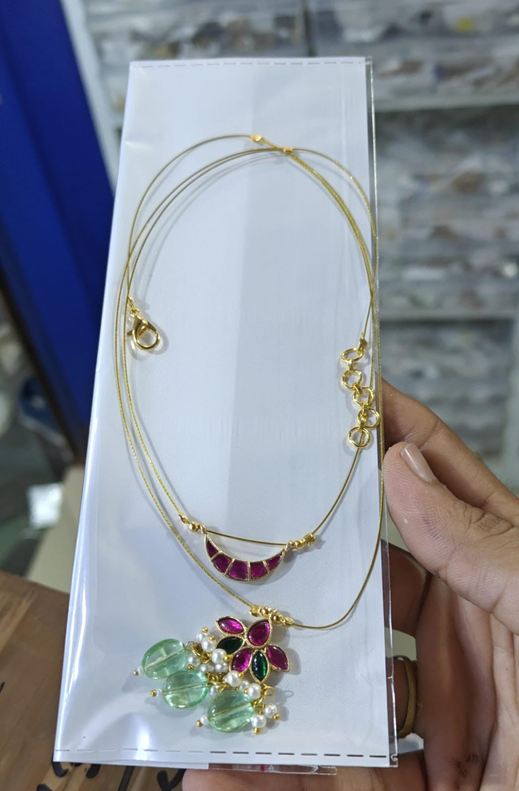 Bestselling Premium Jadau Kundan Layered Invisible Necklace