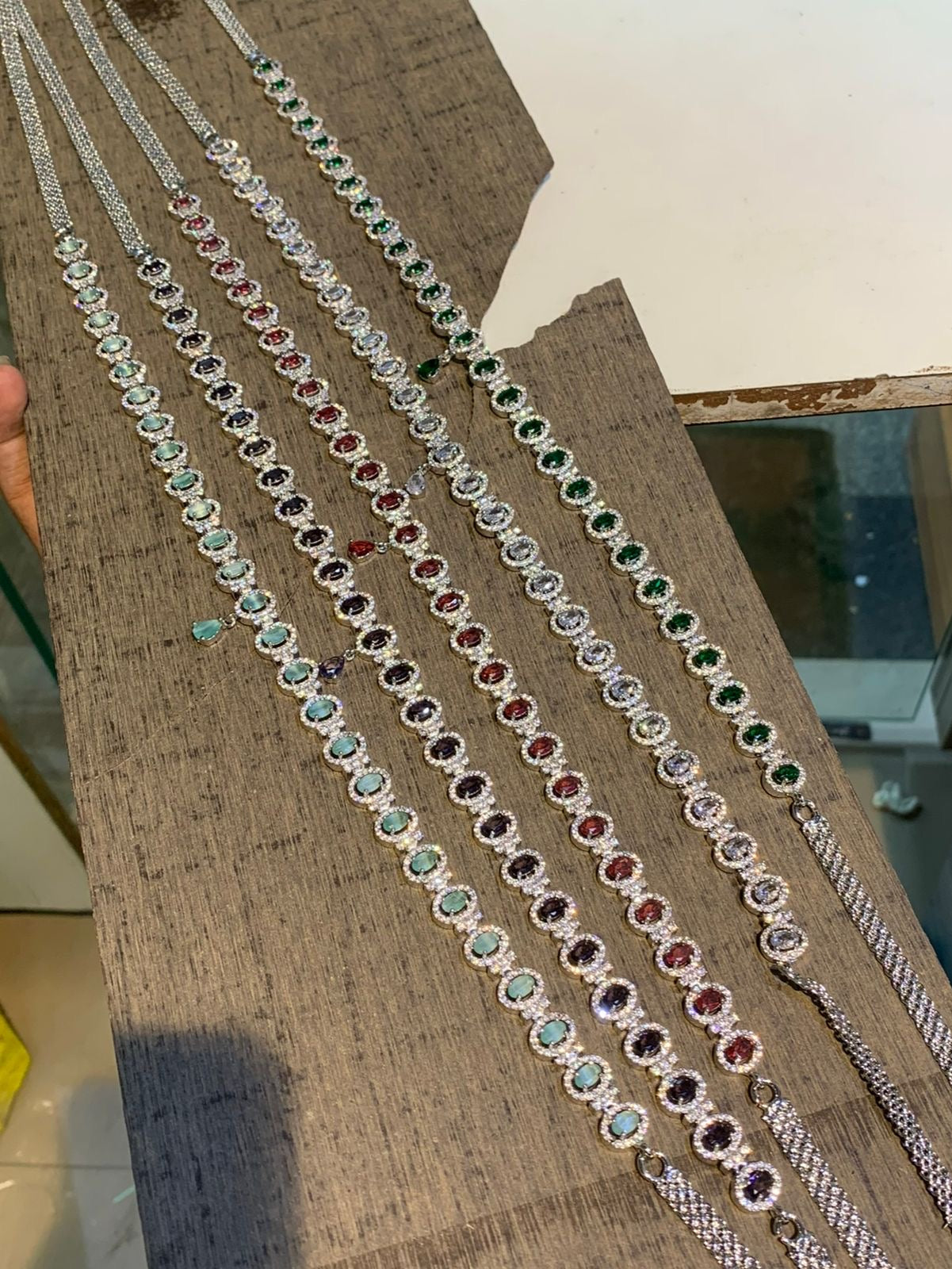 Fashionable Thin Stone Hipchain - Premium Silver Polish Cz Jewelry