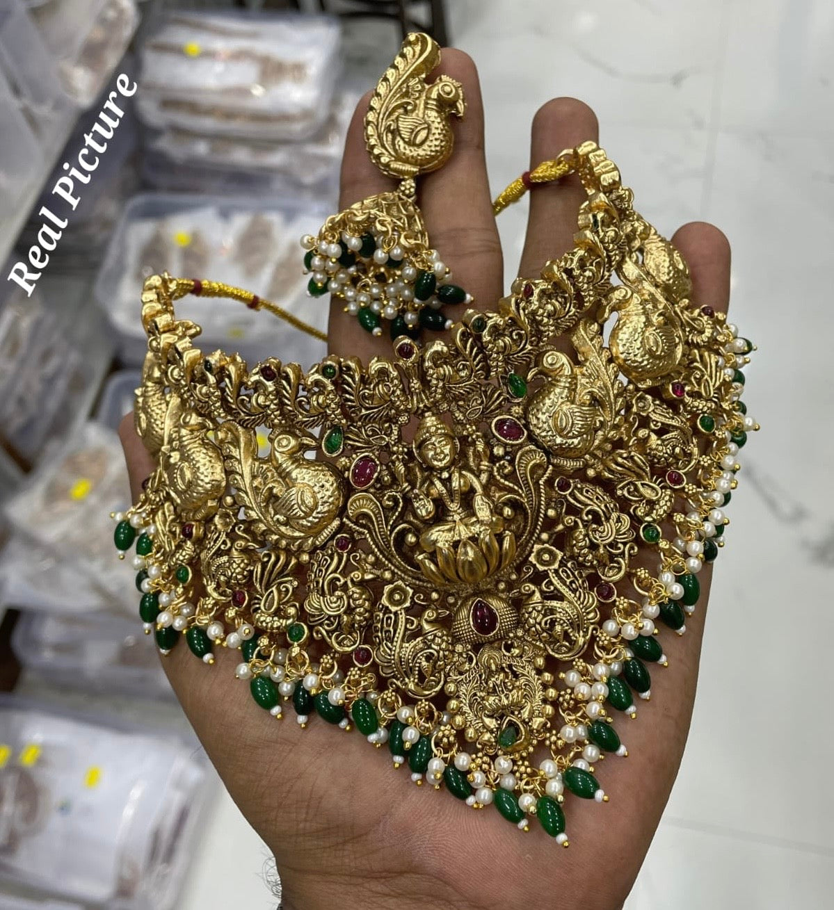 Bridal Jewelry Temple Design Jewellery Set Temple Jewellery