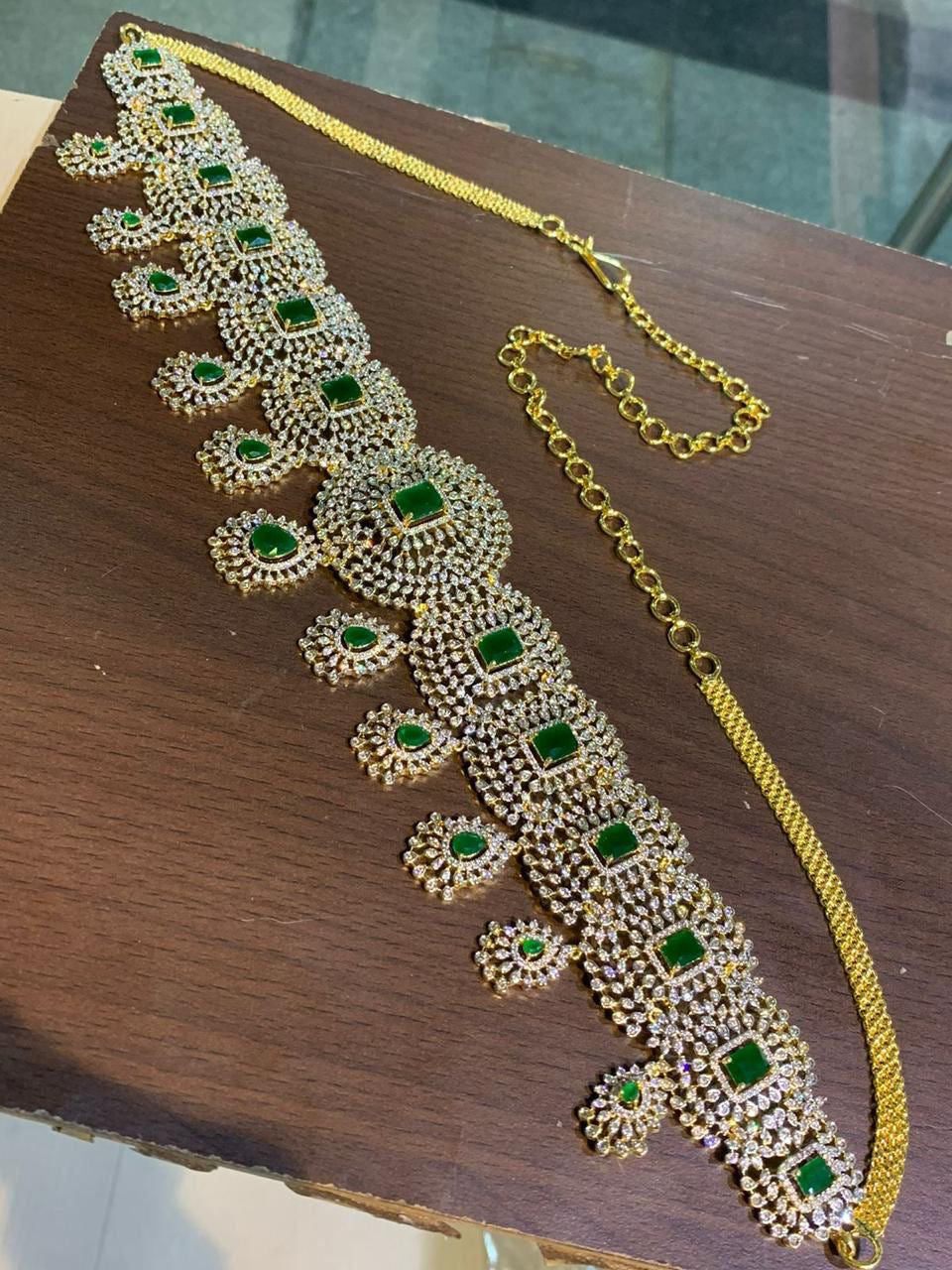 Beautiful GJ Polish CZ Stone Hipbelt for the Traditional you