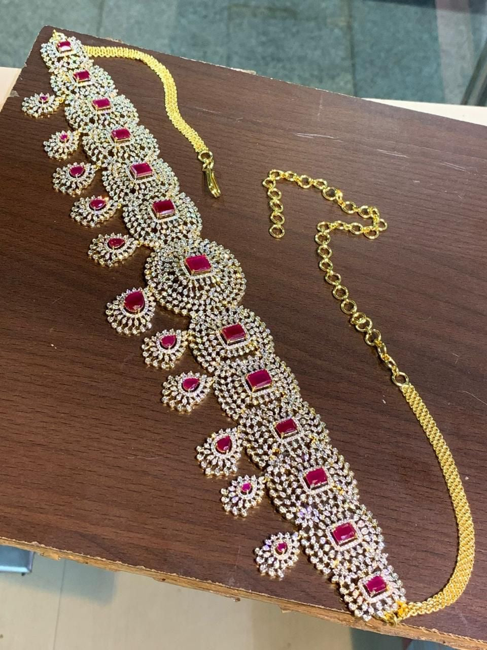 Beautiful GJ Polish CZ Stone Hipbelt for the Traditional you