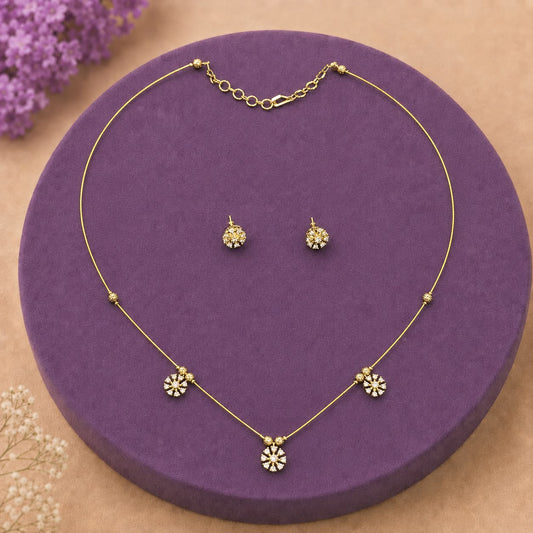 Bestselling Premium CZ  Invisible Necklace with Studs