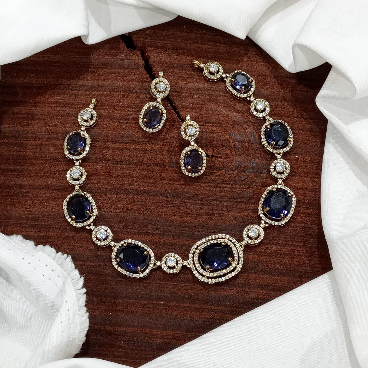 Bestselling Premium Finish Minimalist Necklace with Drop Earrings
