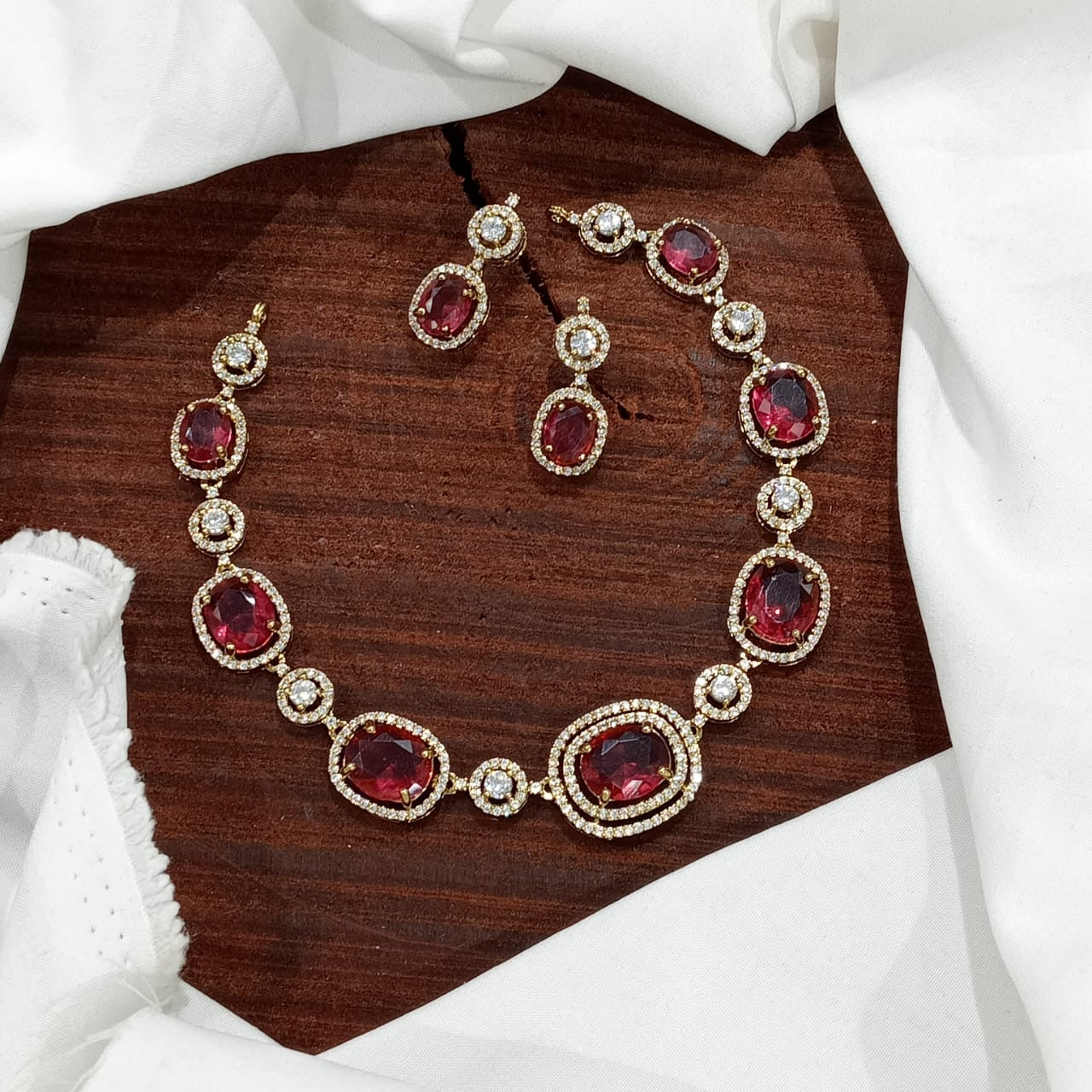 Bestselling Premium Finish Minimalist Necklace with Drop Earrings