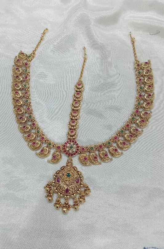 Dazzling Bridal Mathpati Tikkas- Premium Antique Matte Finish