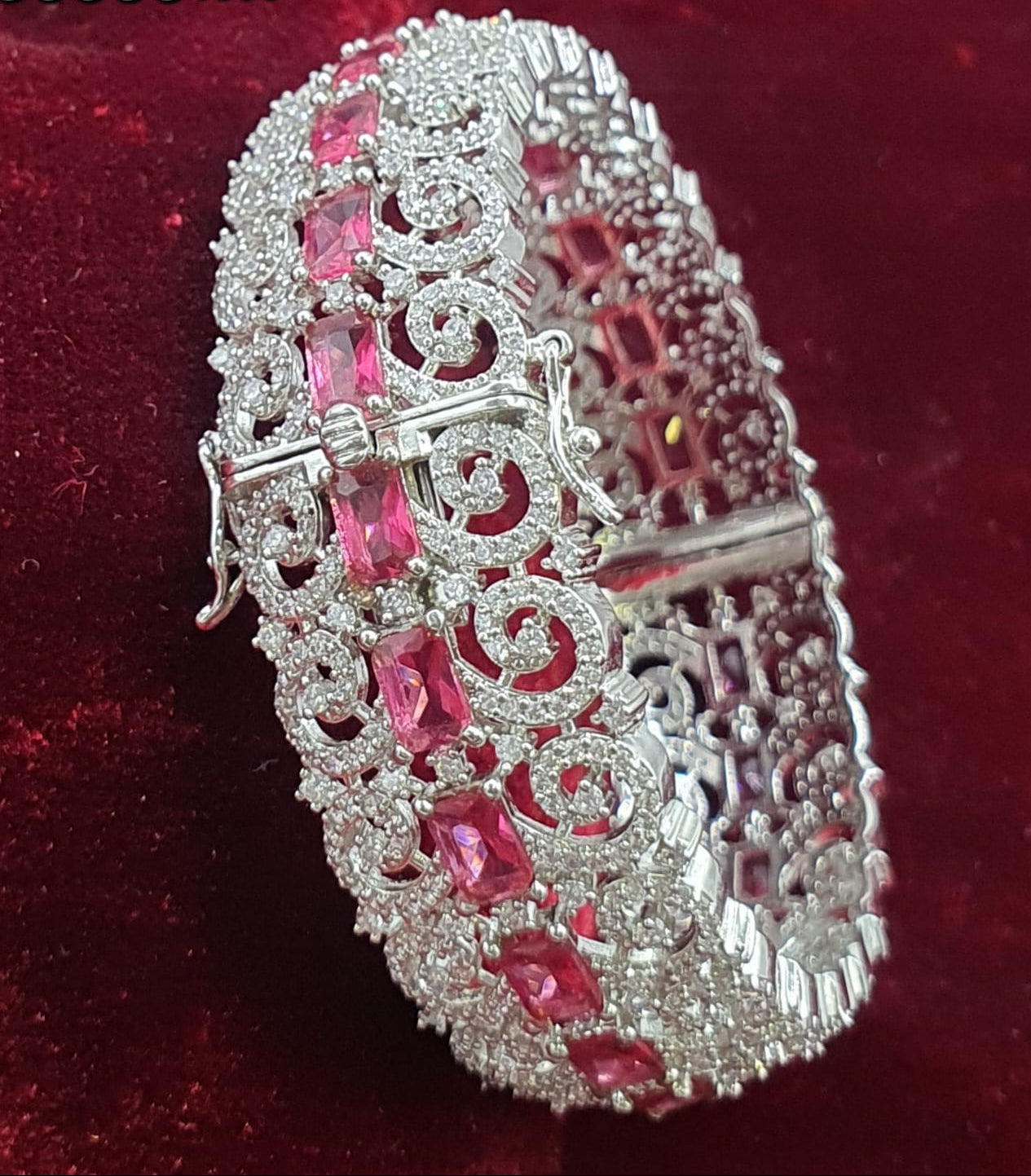 Designer Wear Premium Silver Finish Openable Kada Bangles - 1 Piece