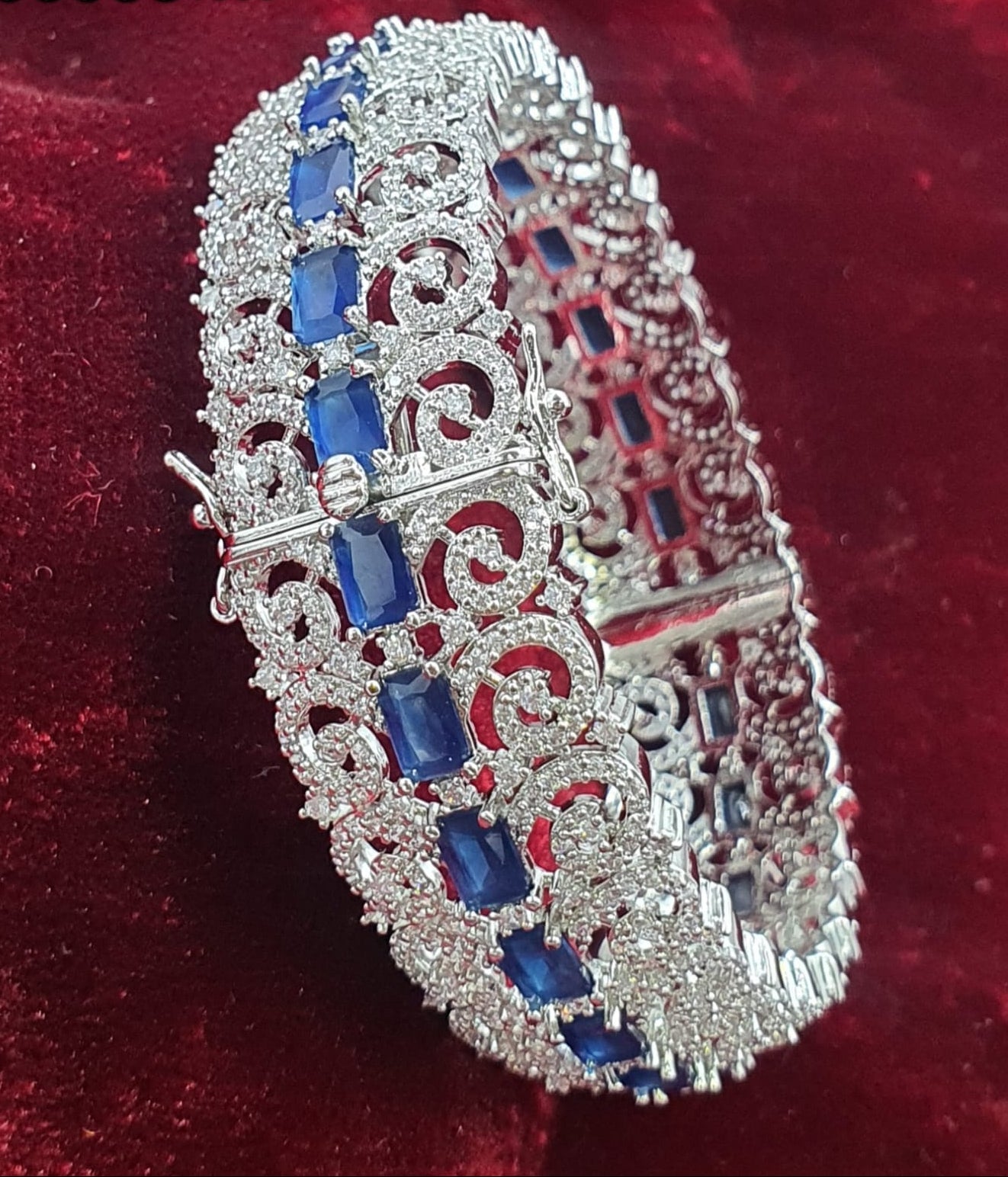 Designer Wear Premium Silver Finish Openable Kada Bangles - 1 Piece