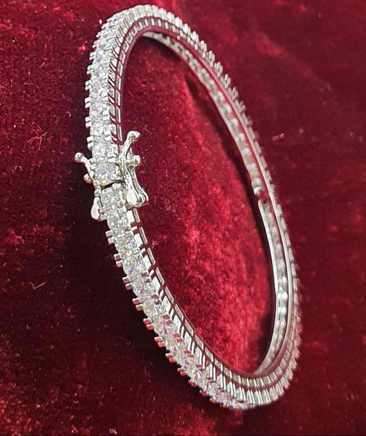 Exquisite Designer Amercian Diamond Stone Bangles - 1 Pieces