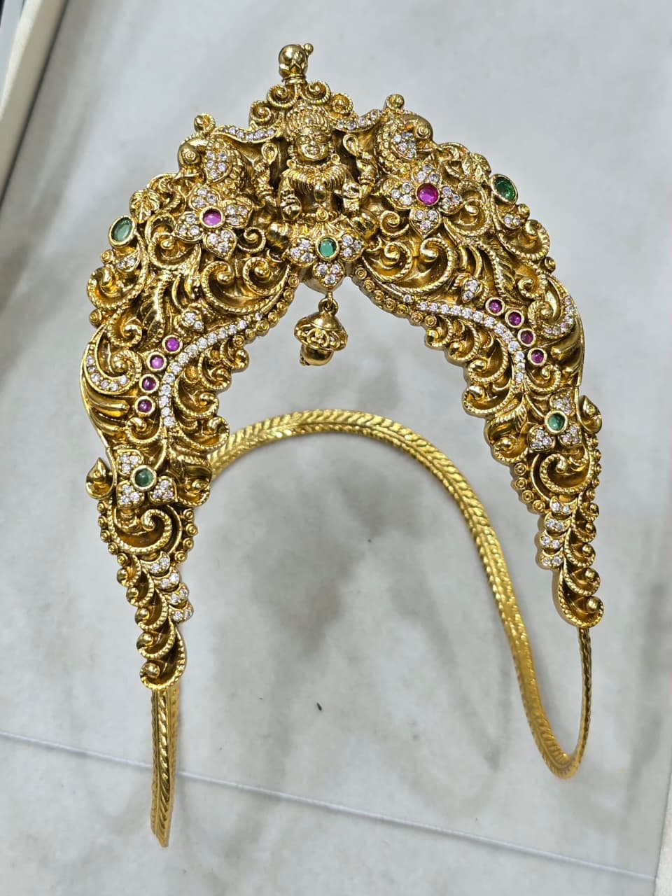 Grand Nakshi Temple Jewelry Single Vanki For Adults- Premium Quality