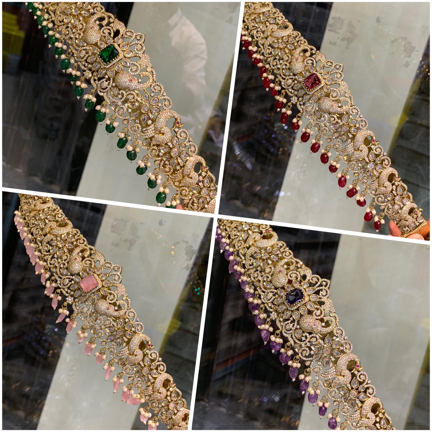 Grand Victorian Finish Hipbelt -New Motif Bridal Hipchain