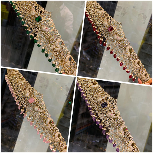 Grand Victorian Finish Hipbelt -New Motif Bridal Hipchain
