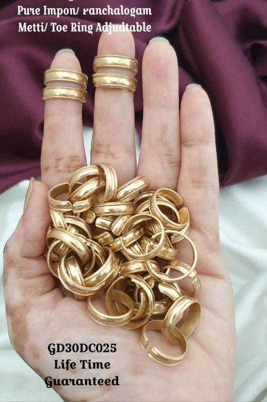 Traditional Impon Toe rings /Metti - 1 pair