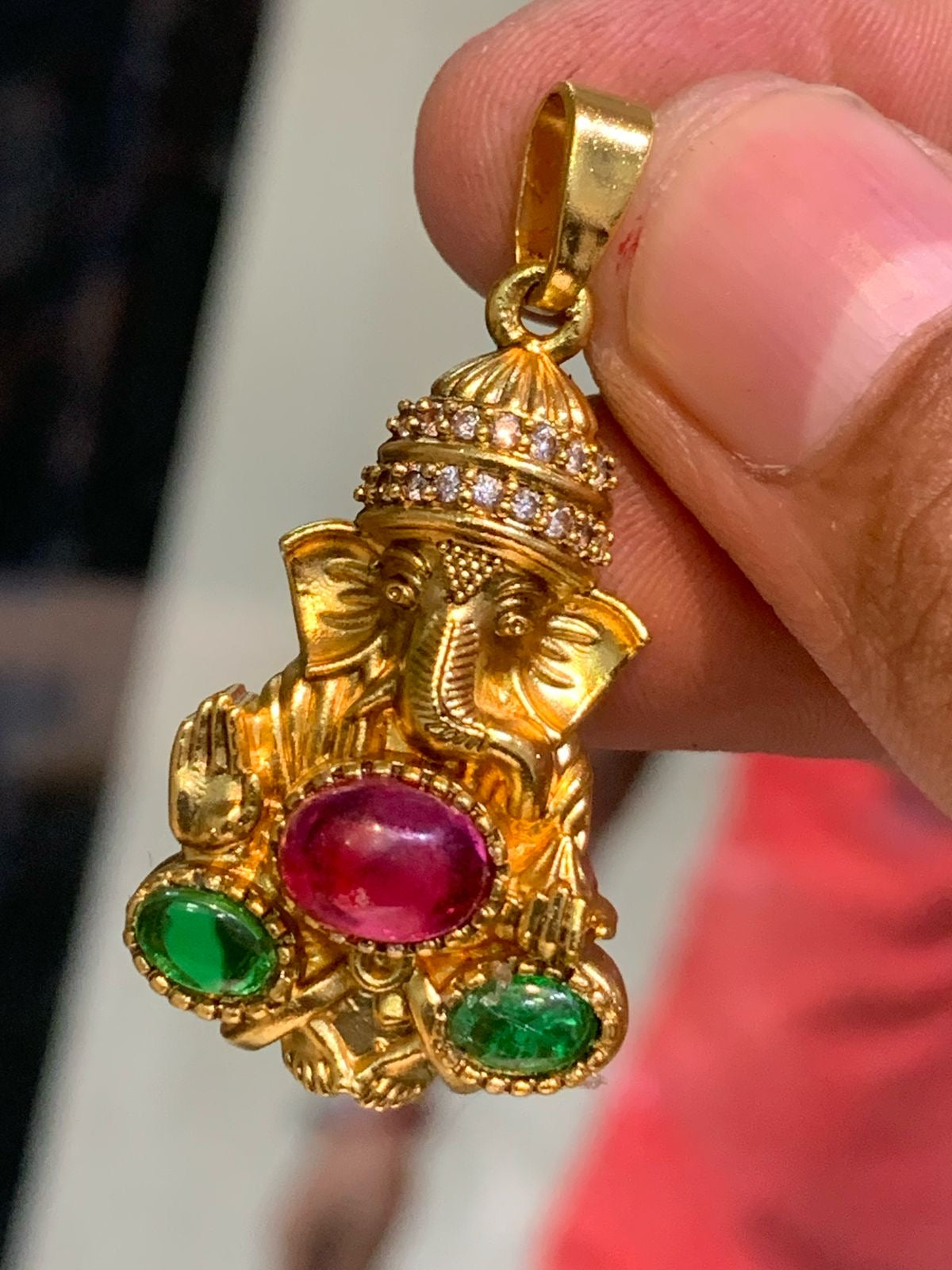 Premium Invisible Necklace with Ganesha Pendent -Minimalist