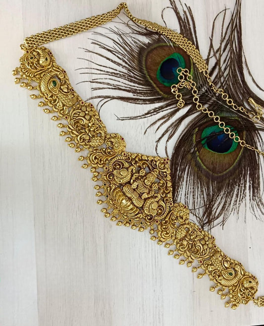 Traditional Beautiful Matte Finish Lakshmi Hipbelt For The Traditional You