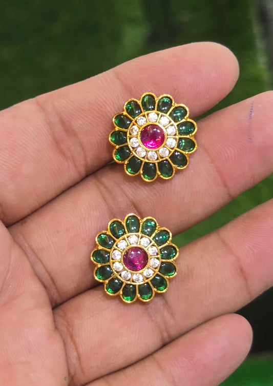Trending And Classy Kemp Stone Stud Earrings - Premium Quality