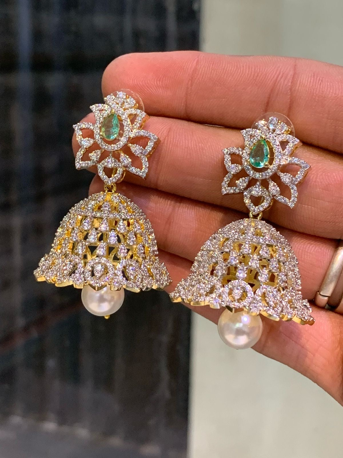 Trending and Cute Gj Polish Jhumka Earrings