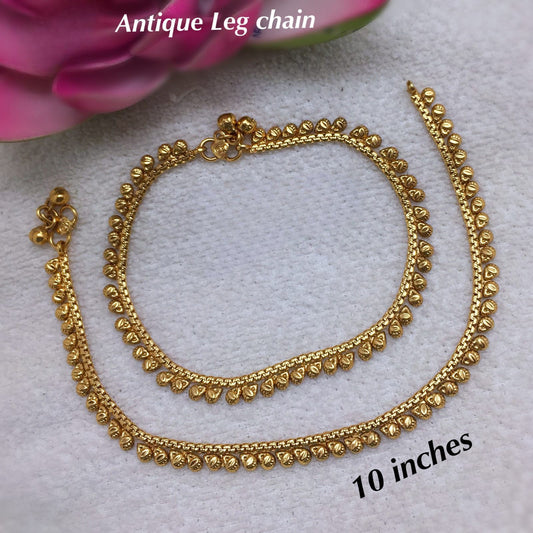 Cute Anklets, Designer Antique Payal- 1 pair