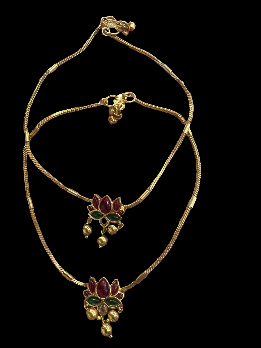 Pretty Jadau Kundan Anklets, Designer Jadau Payal