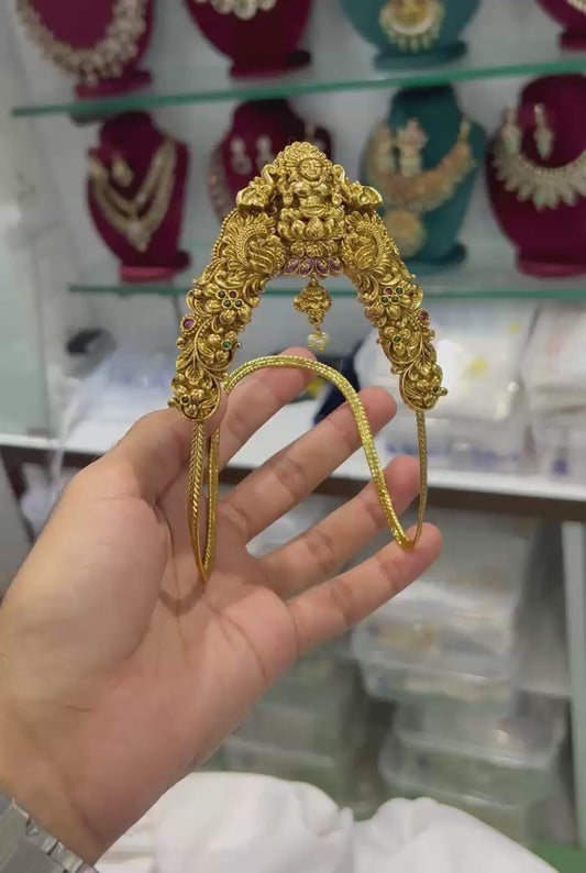 Premium Antique Lakshmi Design Bridal Vanki / Bajuband - 1 Piece 