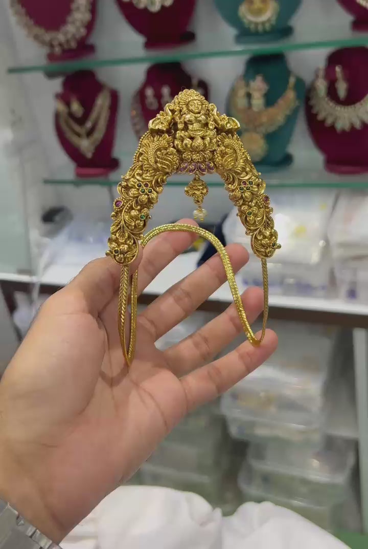 Premium Antique Lakshmi Design Bridal Vanki / Bajuband - 1 Piece 