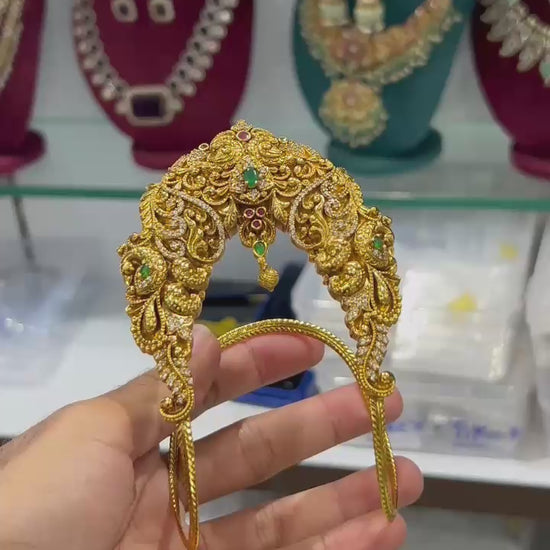 Premium Temple Jewelry  Single Vanki- Adult Size Armlet