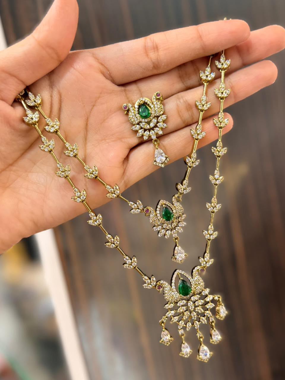 Premium Antique Finish Stunning Choker Necklace with Earrings