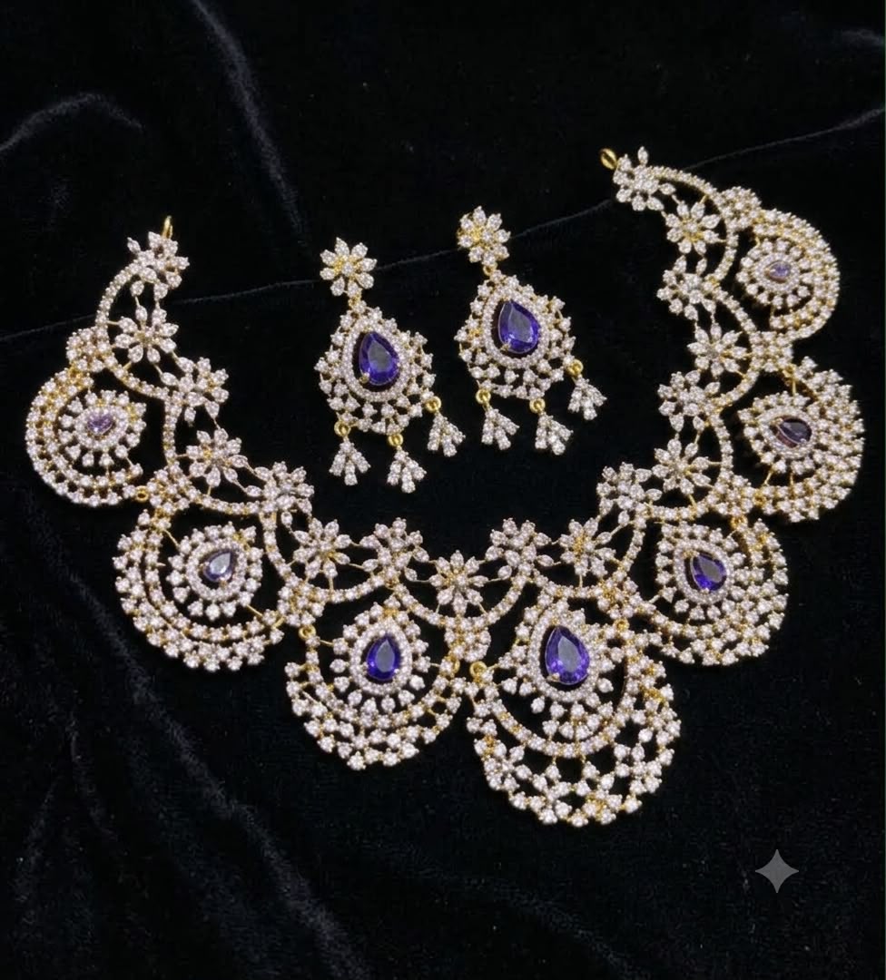 Elegant Bridal Choker Necklace - PremiumGj Finish