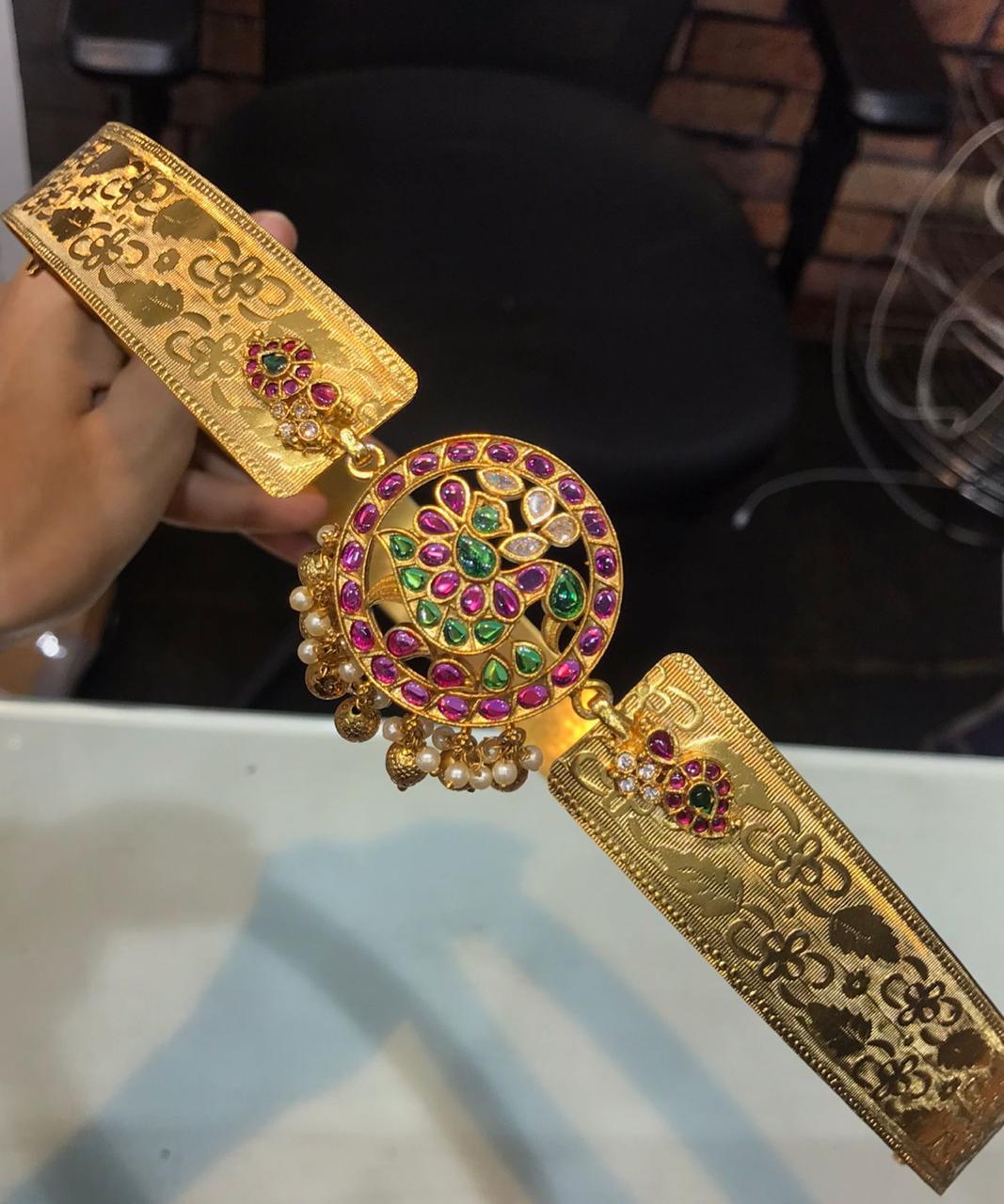 Traditional Temple Jewelry Premium finish Peacock Hipbelt for the Traditional you