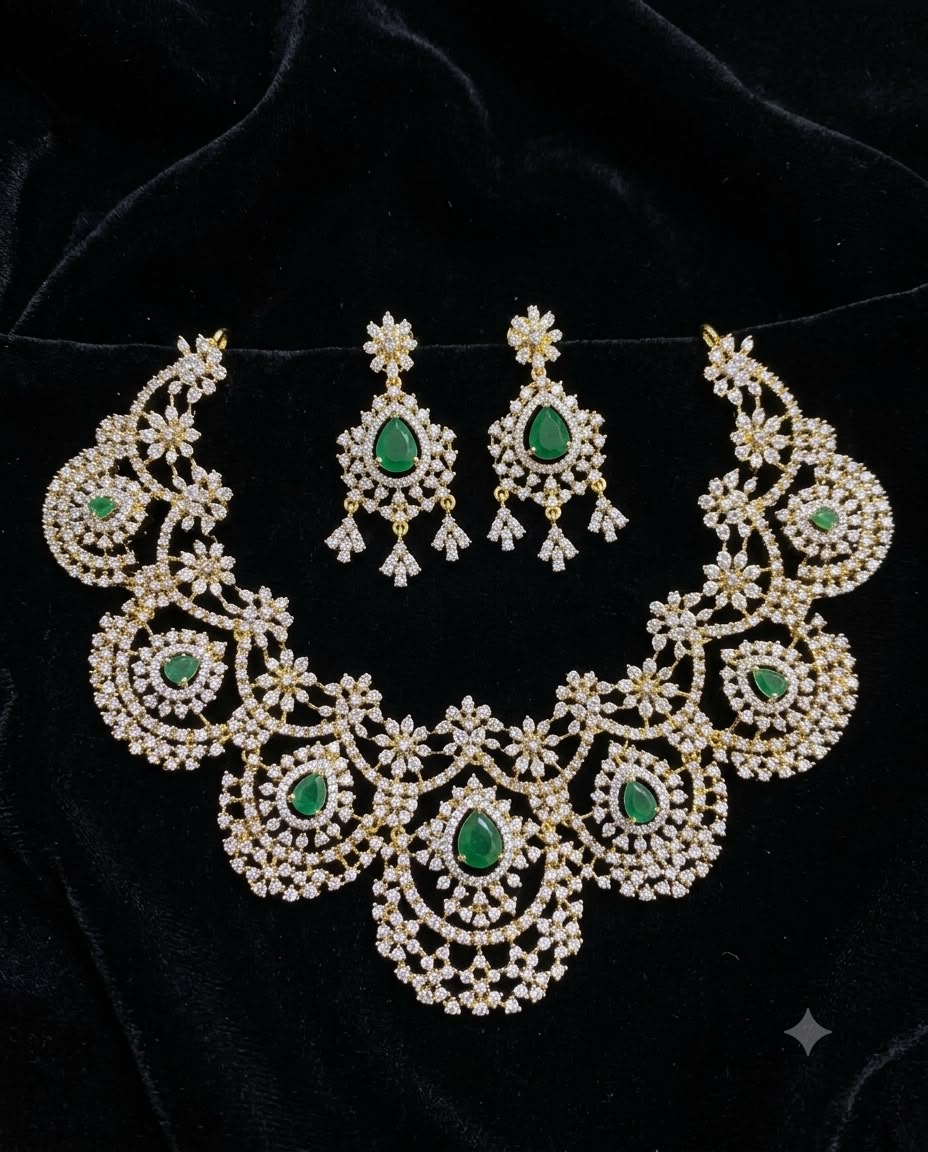 Elegant Bridal Choker Necklace - PremiumGj Finish