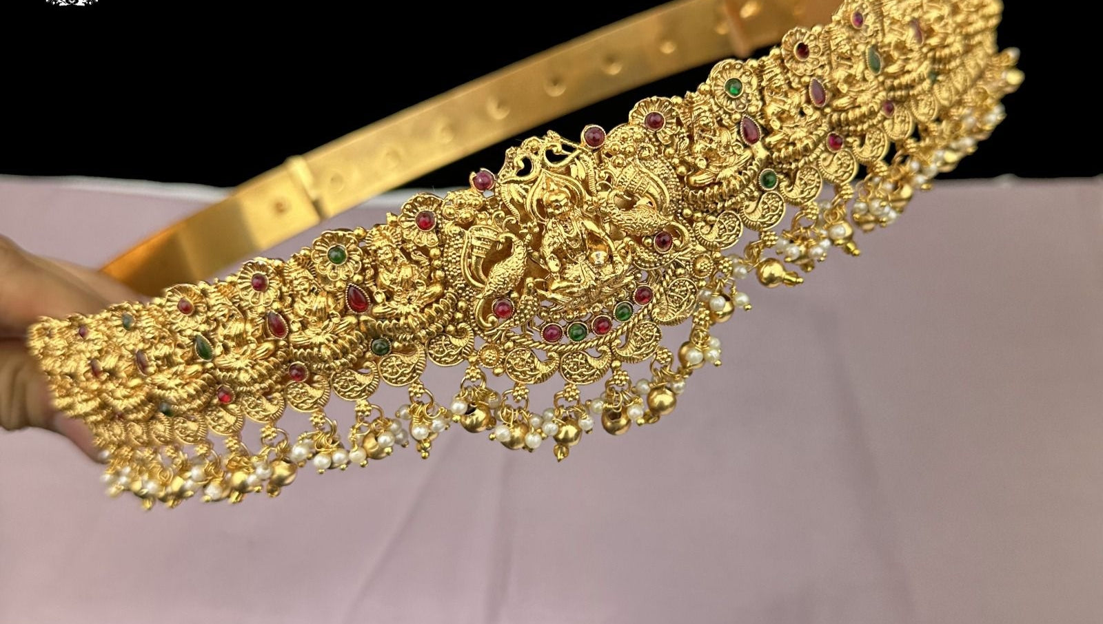 Lakshmi Hipbelt: Timeless Temple Jewelry Elegance for Bridal or Party Wear