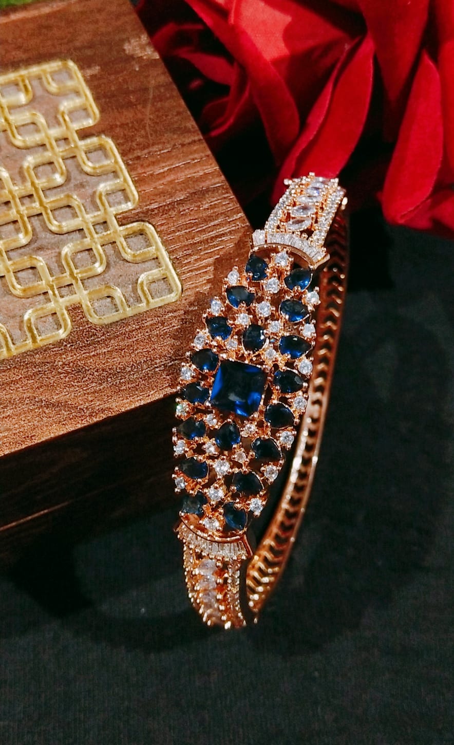 Classy and Stylish CZ American Diamond Bracelets Openable Kada Bracelet
