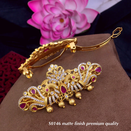 Designer hair accessories-hair clips, matte finish