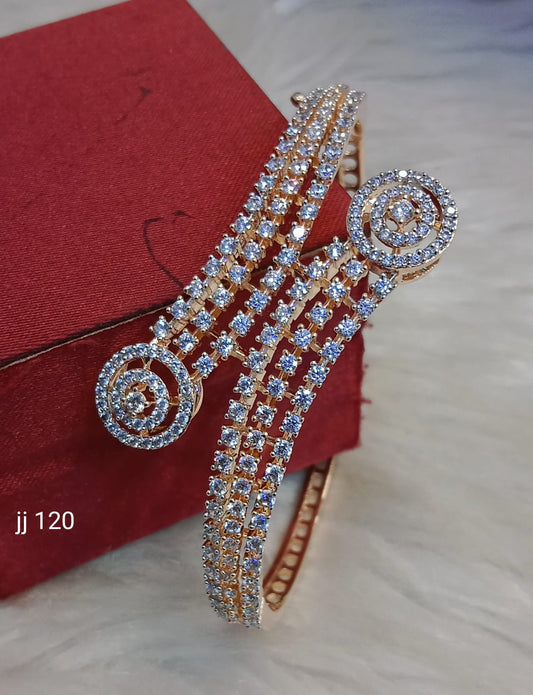 Cute American Diamond Bracelets Fancy Openable Kada Bracelet