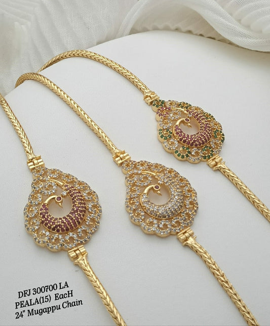 Latest Peacock Design Gold plated Mopchain or Mogappu Chain