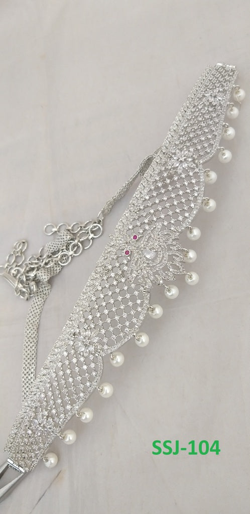 Beautiful American Diamond Hipbelt for the Traditional you